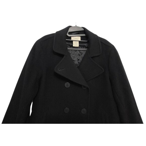 L.L.Bean Lambswool Peacoat Quilted Thinsulate Winter Coat - Picture 4 of 15